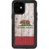 California Flag Dark Wood iPhone 12 Mini Waterproof Case