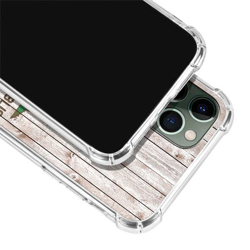 California Flag Dark Wood iPhone 12 Pro Max Clear Case