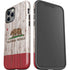 California Flag Dark Wood iPhone 12 Pro Max Impact Case