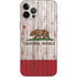 California Flag Dark Wood iPhone 12 Pro Max Skin
