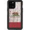 California Flag Dark Wood iPhone 12 Pro Max Waterproof Case