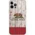 California Flag Dark Wood iPhone 12 Pro Skin