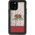 California Flag Dark Wood iPhone 12 Pro Waterproof Case