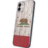 California Flag Dark Wood iPhone 12 Skin