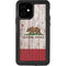 California Flag Dark Wood iPhone 12 Waterproof Case
