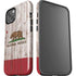California Flag Dark Wood iPhone 13 Impact Case