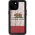 California Flag Dark Wood iPhone 13 Mini Waterproof Case