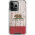 California Flag Dark Wood iPhone 13 Pro Clear Case