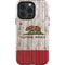 California Flag Dark Wood iPhone 13 Pro Impact Case