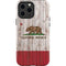California Flag Dark Wood iPhone 13 Pro Max Impact Case