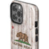 California Flag Dark Wood iPhone 13 Pro Max Impact Case