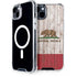 California Flag Dark Wood iPhone 15 Plus MagSafe Case