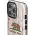 California Flag Dark Wood iPhone 14 Pro Impact Case