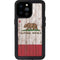 California Flag Dark Wood iPhone 14 Pro Max Waterproof Case