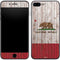 California Flag Dark Wood iPhone 8 Plus Skin