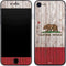 California Flag Dark Wood iPhone SE (2nd & 3rd Gen) Skin