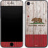 California Flag Dark Wood iPhone SE (2nd & 3rd Gen) Skin