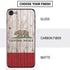 California Flag Dark Wood iPhone SE (2nd & 3rd Gen) Skin