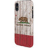 California Flag Dark Wood iPhone X Pro Case