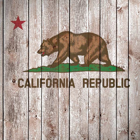 California Flag Dark Wood iPhone X Pro Case