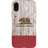 California Flag Dark Wood iPhone XR Pro Case