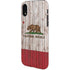 California Flag Dark Wood iPhone XR Pro Case
