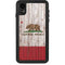 California Flag Dark Wood iPhone XR Waterproof Case