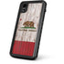 California Flag Dark Wood iPhone XR Waterproof Case