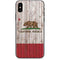 California Flag Dark Wood iPhone XS Max Skin
