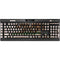 California Flag Dark Wood K95 RGB PLATINUM Mechanical Gaming Keyboard Skin