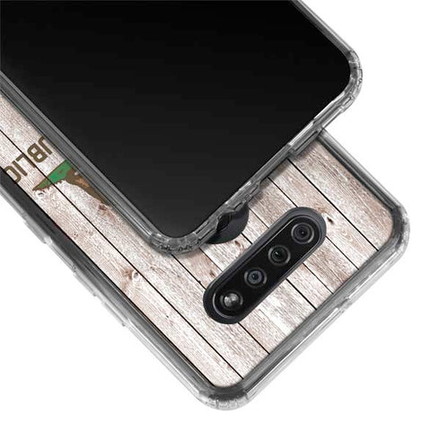 California Flag Dark Wood LG K51/Q51 Clear Case