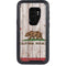 California Flag Dark Wood Otterbox Defender Galaxy Skin