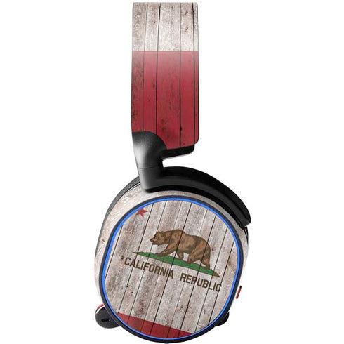 California Flag Dark Wood SteelSeries Arctis 5 Skin
