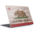 California Flag Dark Wood Surface Laptop 2 Skin