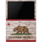 California Flag Dark Wood Surface Pro 6 Skin