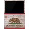 California Flag Dark Wood Surface Pro 7 Skin