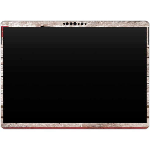 California Flag Dark Wood Surface Pro 9 Skin