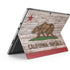 California Flag Dark Wood Surface Pro 9 Skin