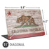 California Flag Dark Wood Universal Laptop 11in (8.8 x 6.2in) Skin
