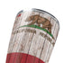 California Flag Dark Wood Yeti 20oz Tumbler Skin