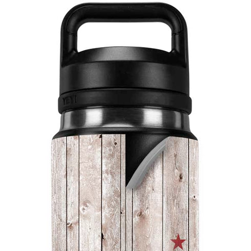 California Flag Dark Wood YETI Rambler 26oz Bottle Skin
