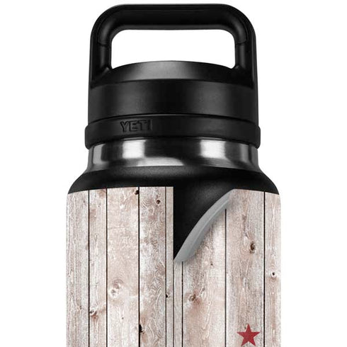 California Flag Dark Wood YETI Rambler 36oz Bottle Skin
