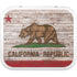 California Flag Dark Wood YETI Roadie 24 Hard Cooler Skin