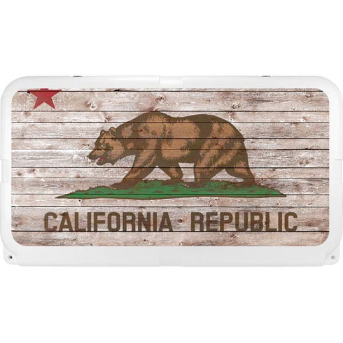 California Flag Dark Wood YETI Tundra 75 Hard Cooler Skin