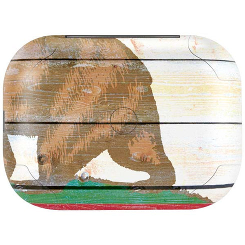 California Flag Light Wood Amazon Echo Buds Skin