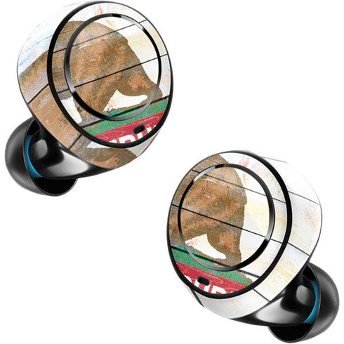 California Flag Light Wood Amazon Echo Buds Skin