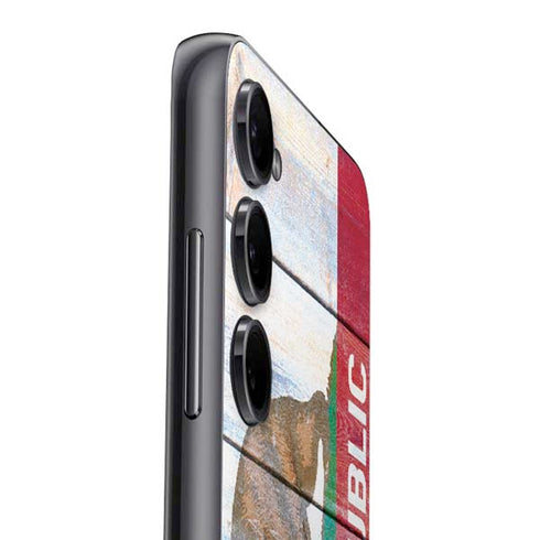 California Flag Light Wood Galaxy A14 5G Skin