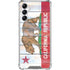 California Flag Light Wood Galaxy A15 5G Clear Case