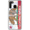 California Flag Light Wood Galaxy A21 Clear Case