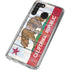 California Flag Light Wood Galaxy A21 Clear Case